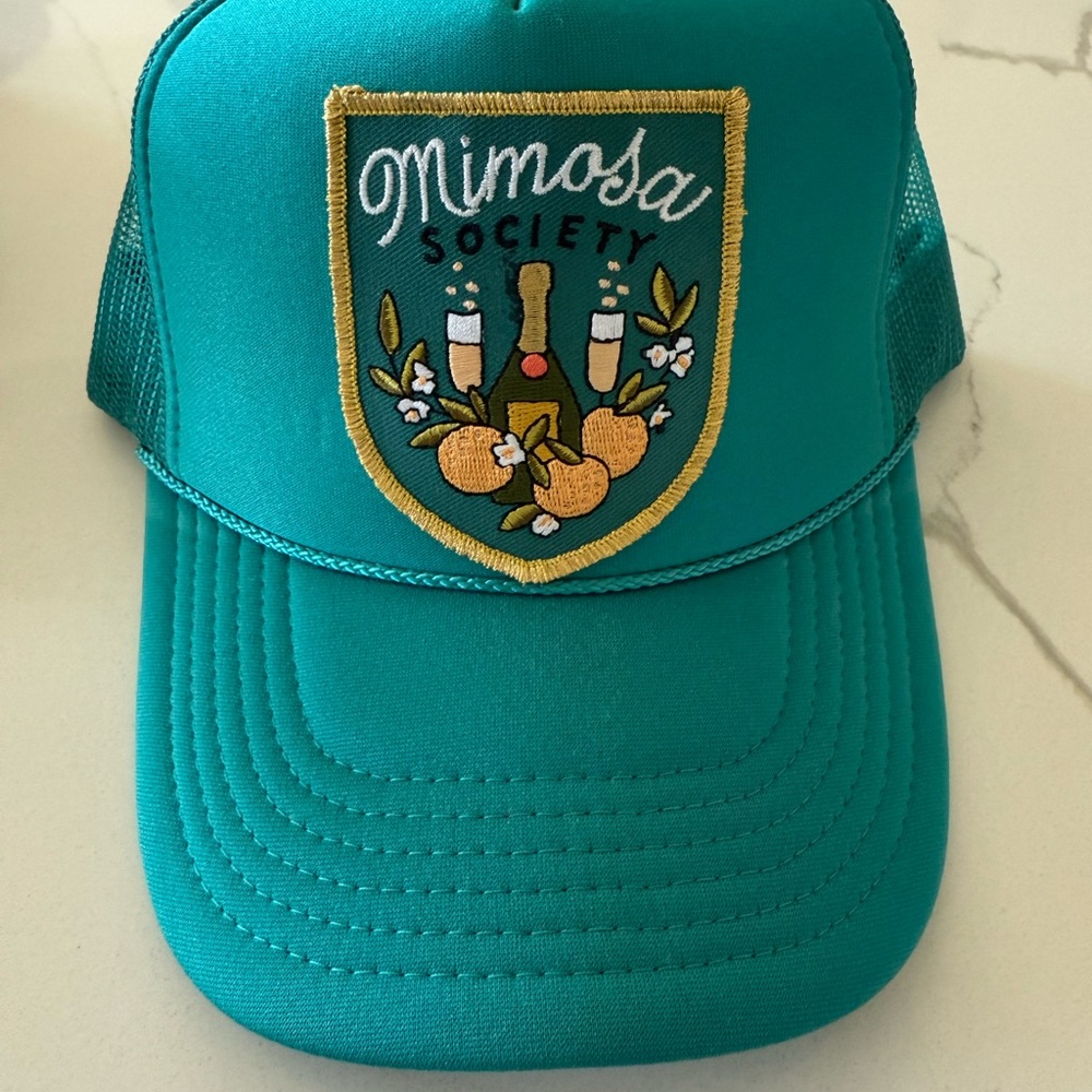 OTTO Teal Mimosa Society Custom Trucker Hat